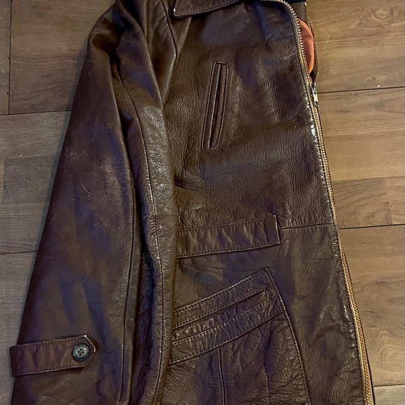Vintage Vintage lovely leather jacket Worn but excellent look and feel! - Picture 5 of 8